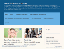 Tablet Screenshot of jobsearchingstrategies.com